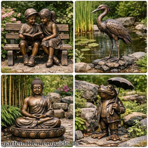 Gartenfigur Bronze für den Garten
