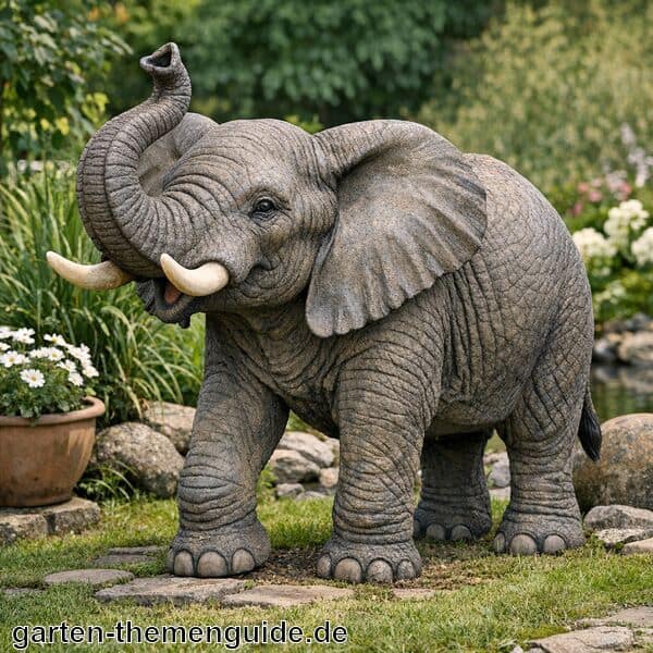 Gartenfigur Elefant für den Garten