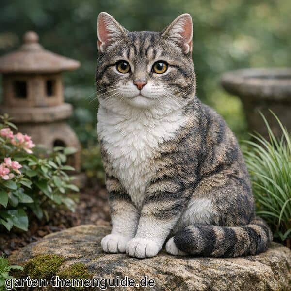 Gartenfigur Katze für den Garten
