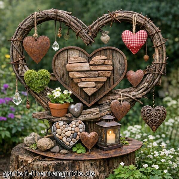 Gartendeko Herz für den Garten