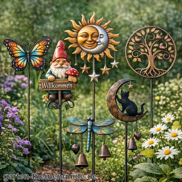 Gartenstecker Metall für den Garten