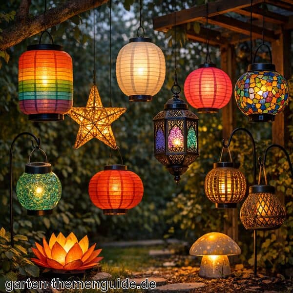 Solar Lampions für den Garten