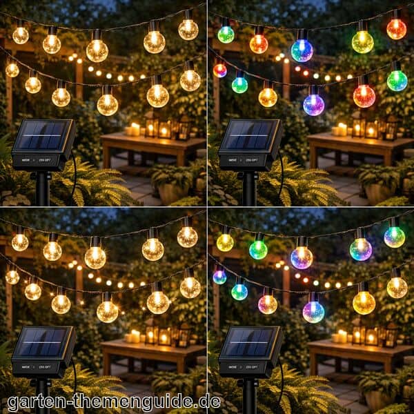 Solar Lichterkette Außen für den Garten