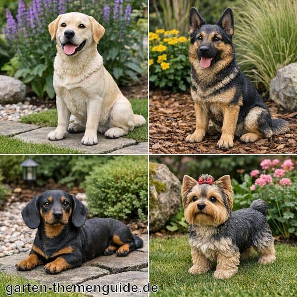 Gartenfigur Hund für den Garten