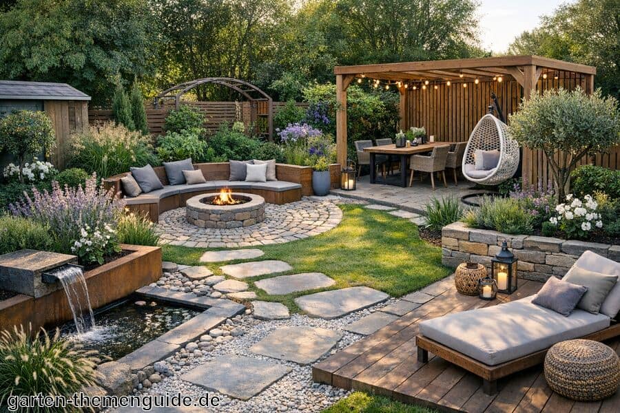Gestaltungselemente integrieren - Einen Garten selber gestalten