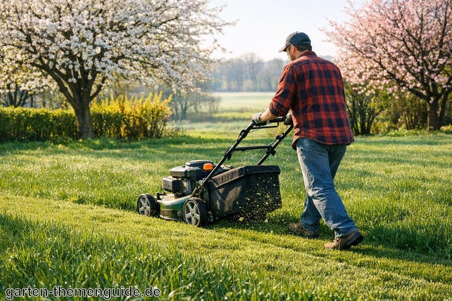 Frühzeitiges Mähen fördert gesundes Wachstum - Ab wann im Frühjahr Rasen mähen