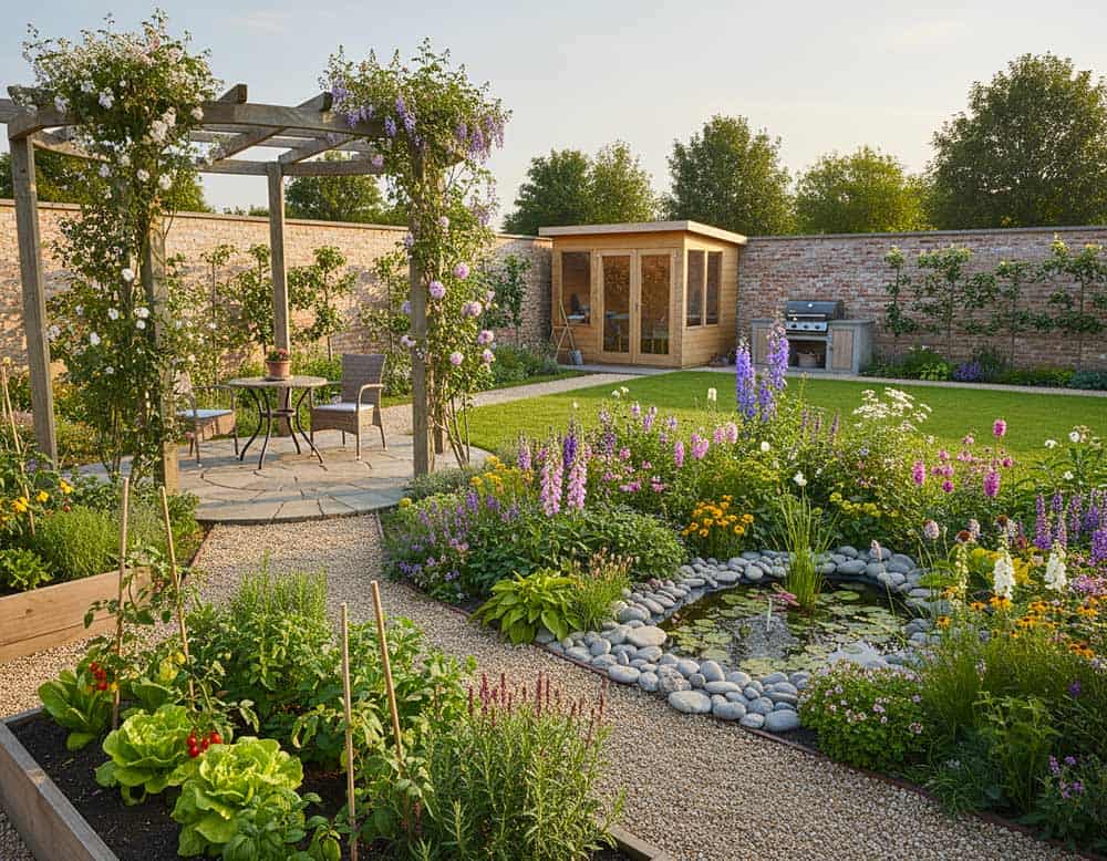 Ein fertiger Garten selber angelegt