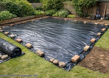 Rasen entfernen mit Folie