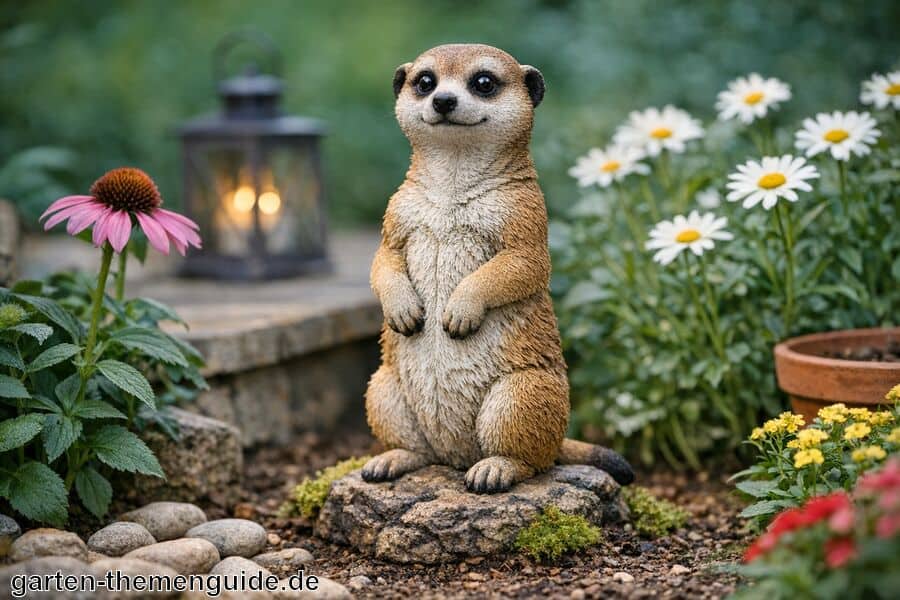 Gartenfigur Erdmännchen für den Garten