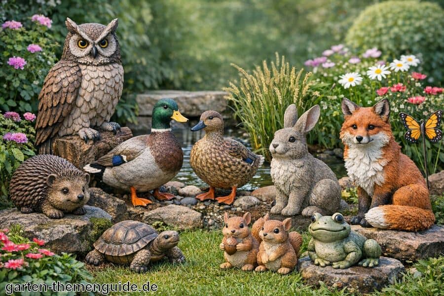 Gartenfiguren Tiere für den Garten