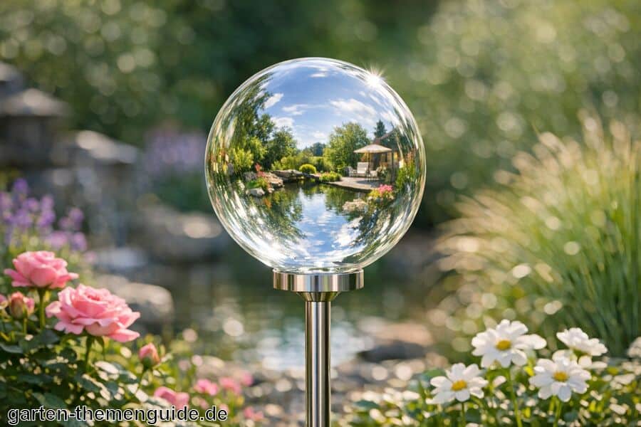 Rosenkugel Glas für den Garten