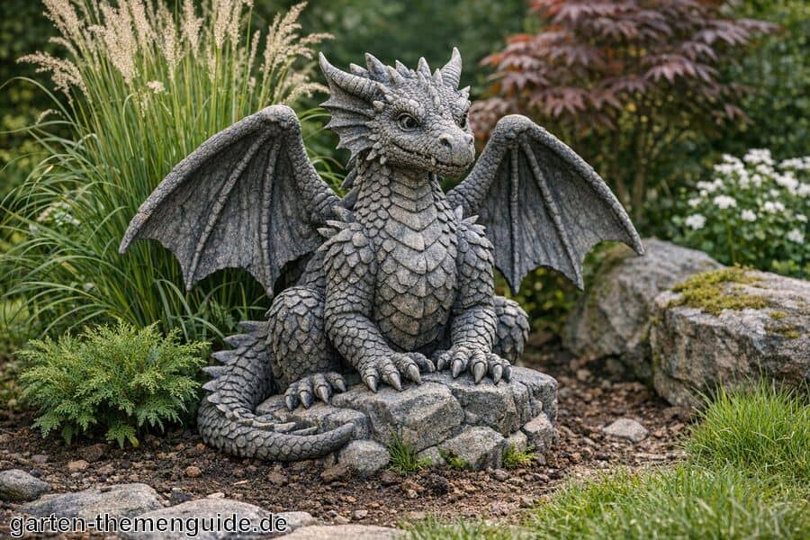 Gartenfigur Drache für den Garten