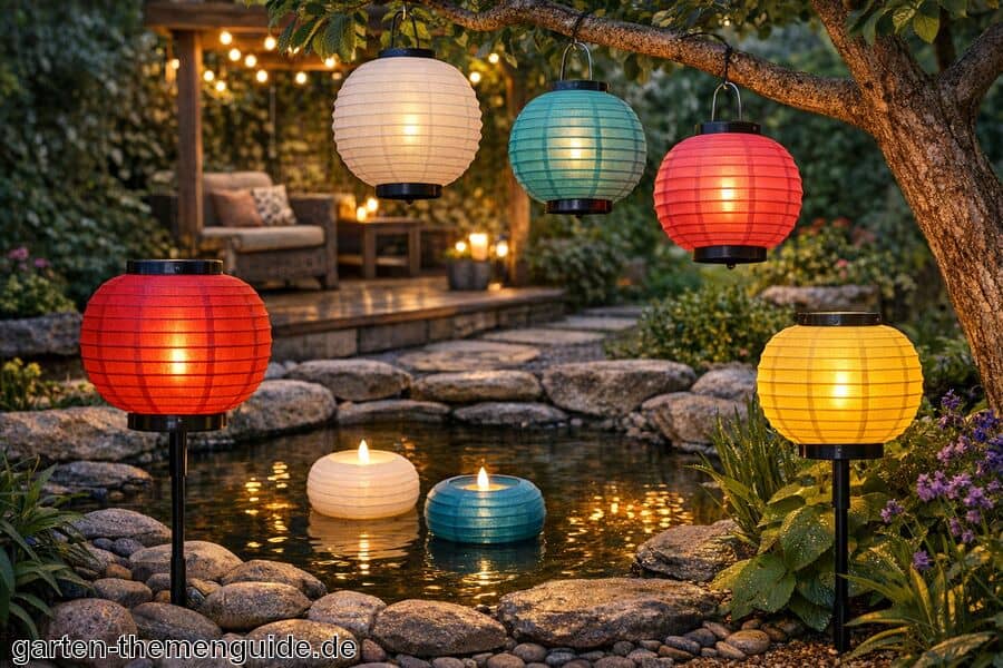 Lampionkerzen für den Garten