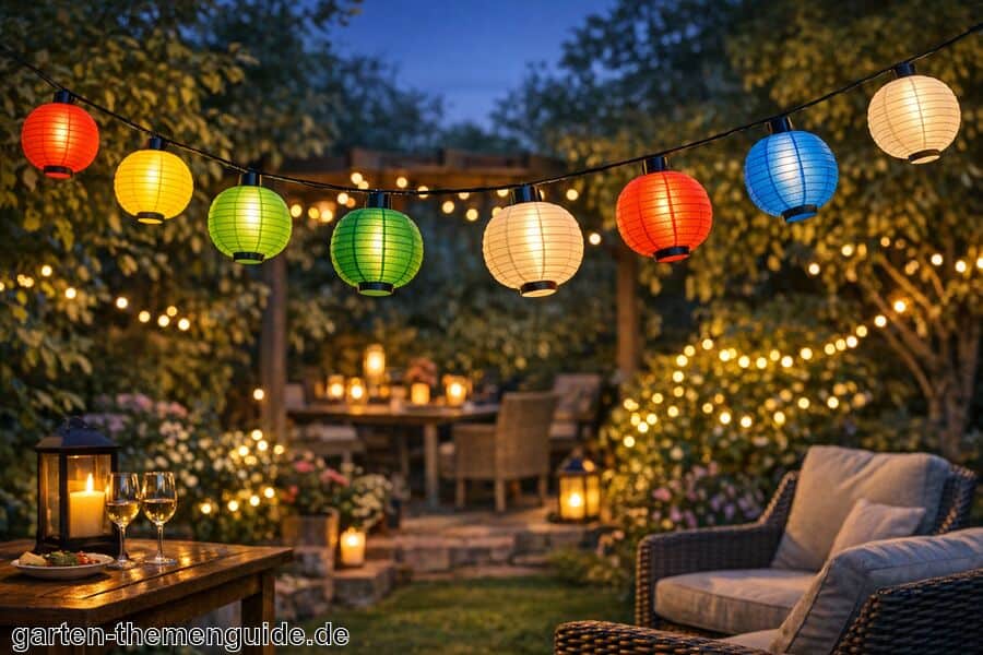 LED Lampionkette für den Garten LED Lampionkette für den Garten