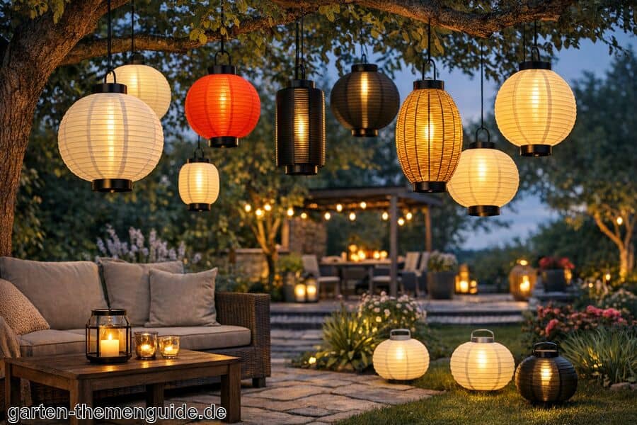 LED Lampions für den Garten