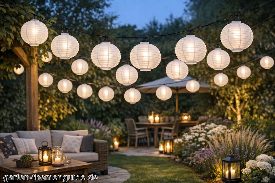 LED Lampions Weiß für den Garten LED Lampions Weiß für den Garten