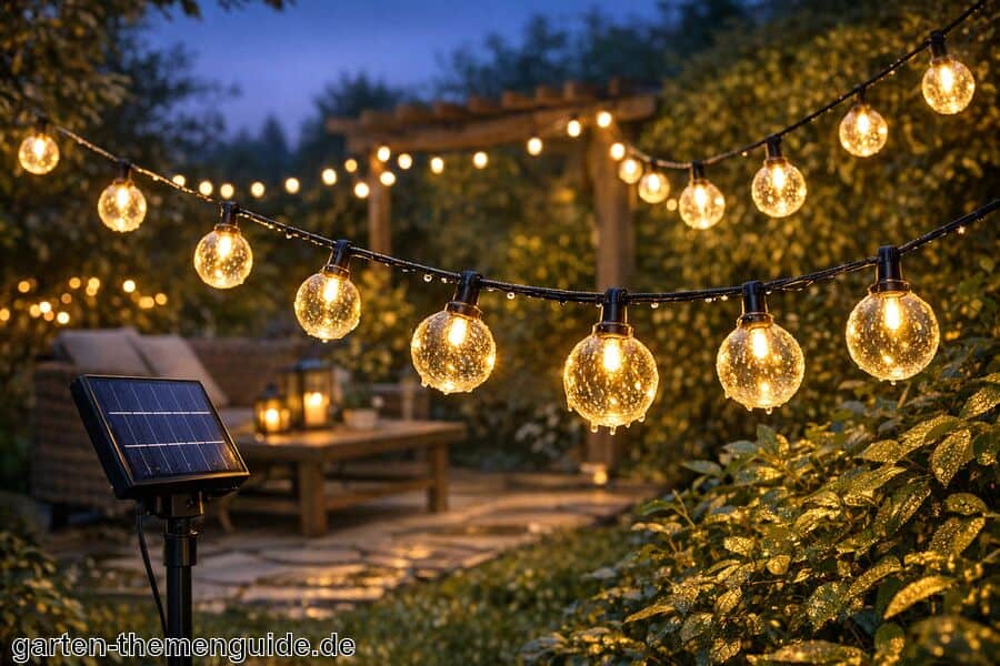 Solar Lichterkette Außen für den Garten