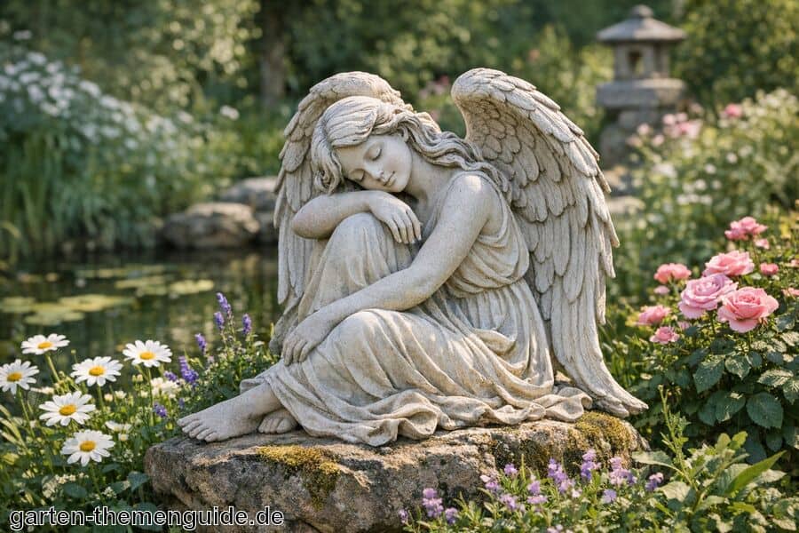 Gartenfigur Engel für den Garten