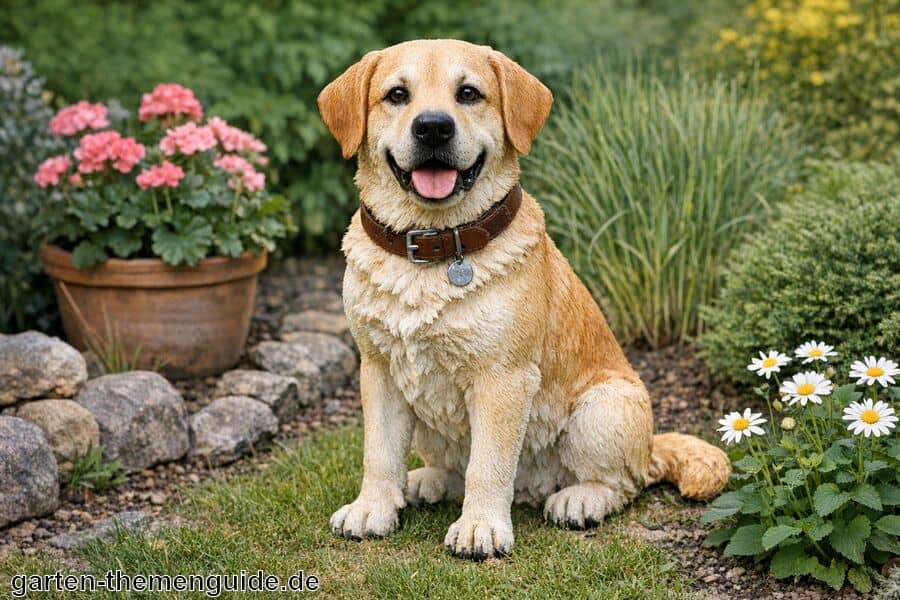 Gartenfigur Hund für den Garten
