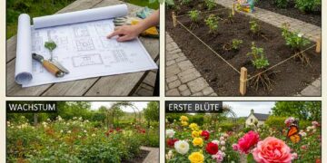 Rosengarten gestalten: Von der Planung bis zur ersten Blüte